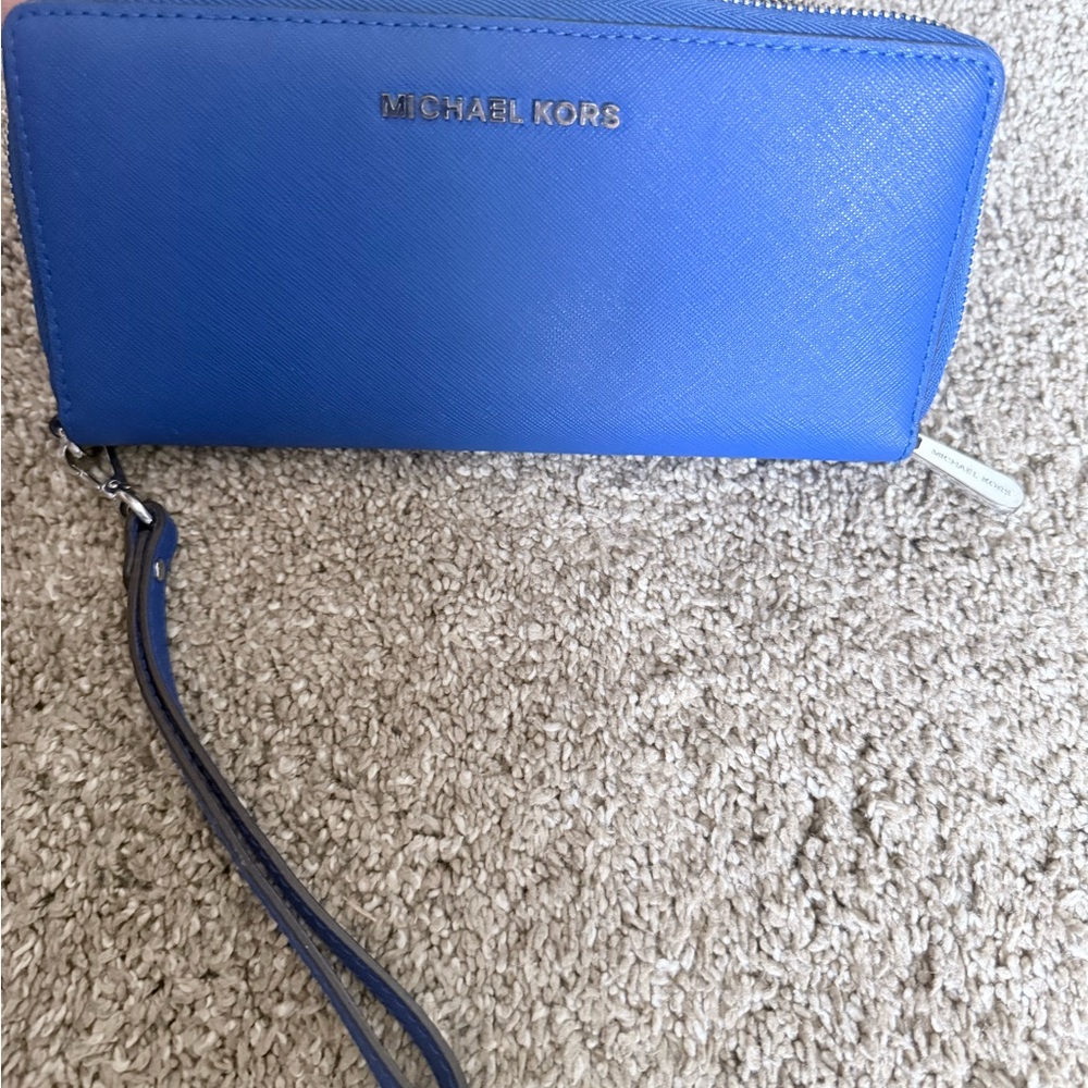 Michael Kors Cobalt Blue Wristlet